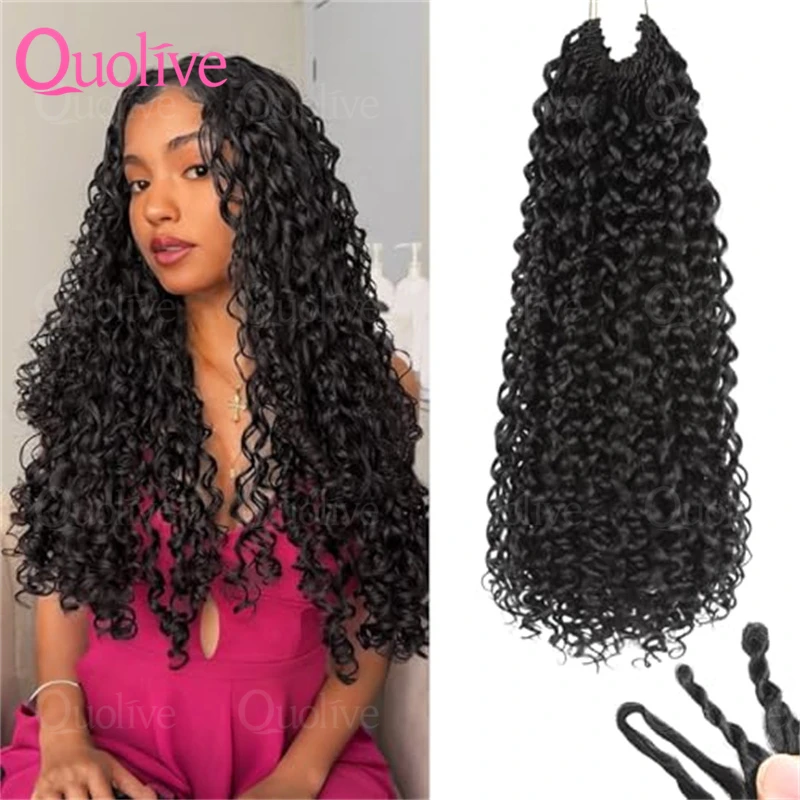 

Невидимые мелкие спиральные кудрявые волосы для наращивания, 30 дюймов, без узлов, предварительно разделенные, кудрявые волосы для наращивания методом крючком, имитирующие перья