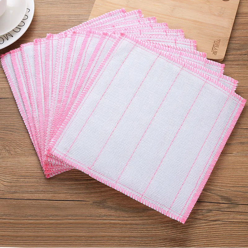 1/3/5/8/10Pcs Kitchen Towels Cotton Dishcloth Super Absorbent Non-stick Oil Reusable Cleaning Cloth Kitchen Daily Dish Towels