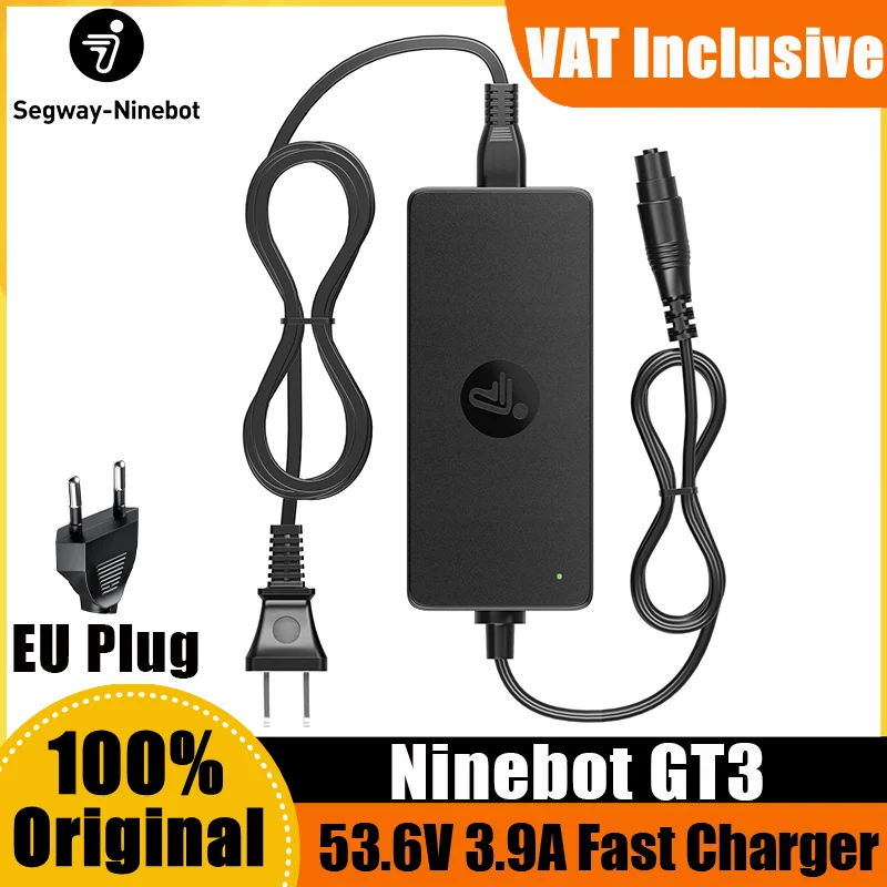 Chargeur d'alimentation de batterie au Lithium d'origine 210W 53.6V 3.9A Compatible avec Ninebot par Segway GT3 GT3E GT3D chargeur rapide accessoires d'alimentation