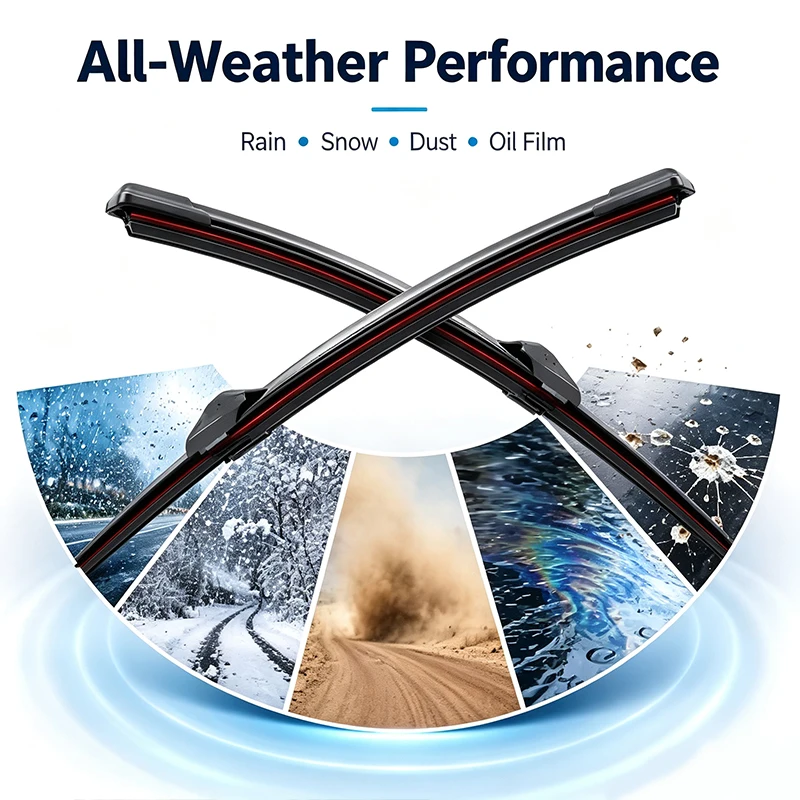 Front Windscreen Windshield Rubber Car Wiper Blades Double Rubber For Mercedes Benz A Class W169 B Class W245 Car Accessories