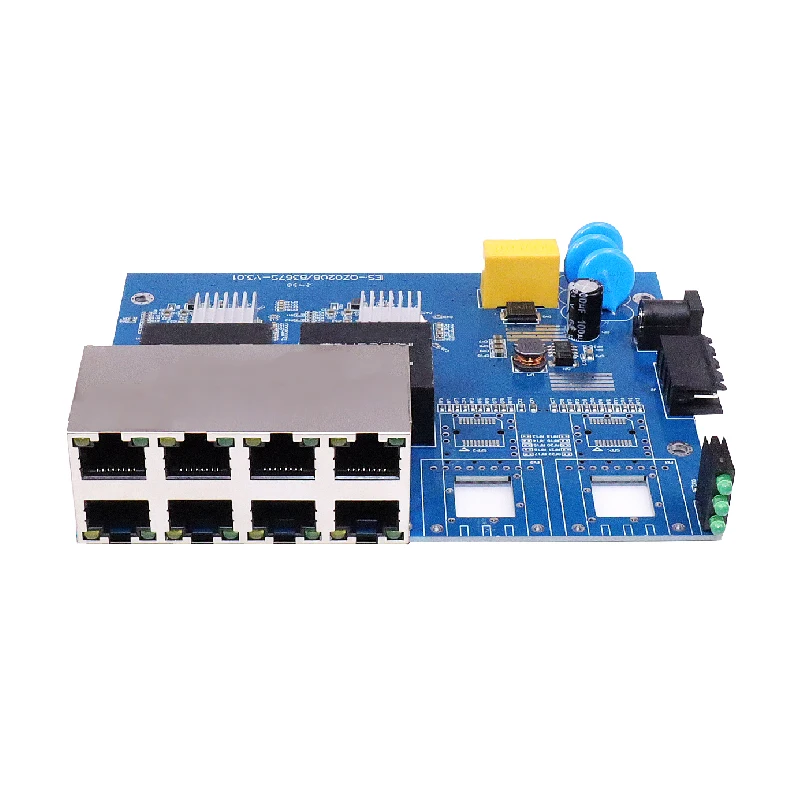 Non network management industrial grade gigabit 8-port 1 * 9 PCBA board 8 * 10/100/1000Mbps RI45 port