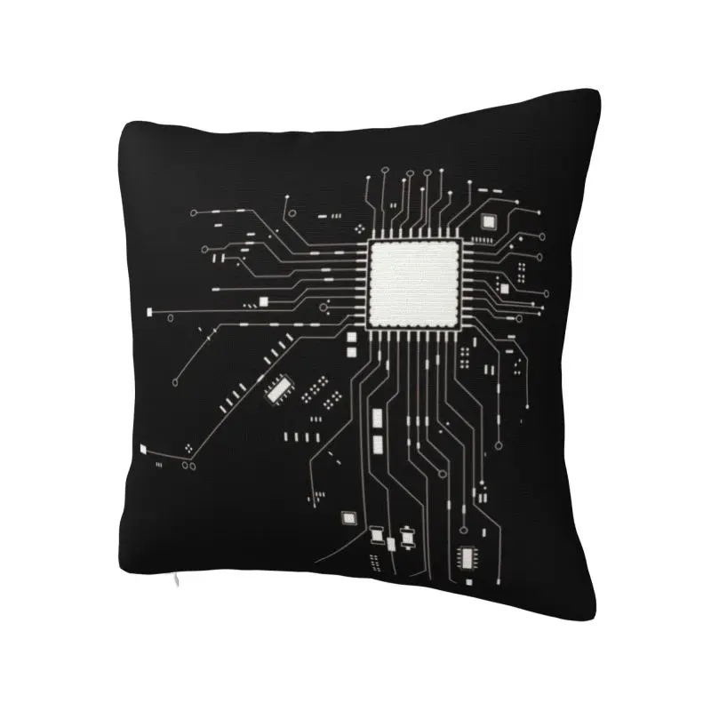 CPU Computer Heart Cushion Cover 40x40cm Geek Nerd Freak Hacker Soft Nordic Pillow Case for Car Sofa