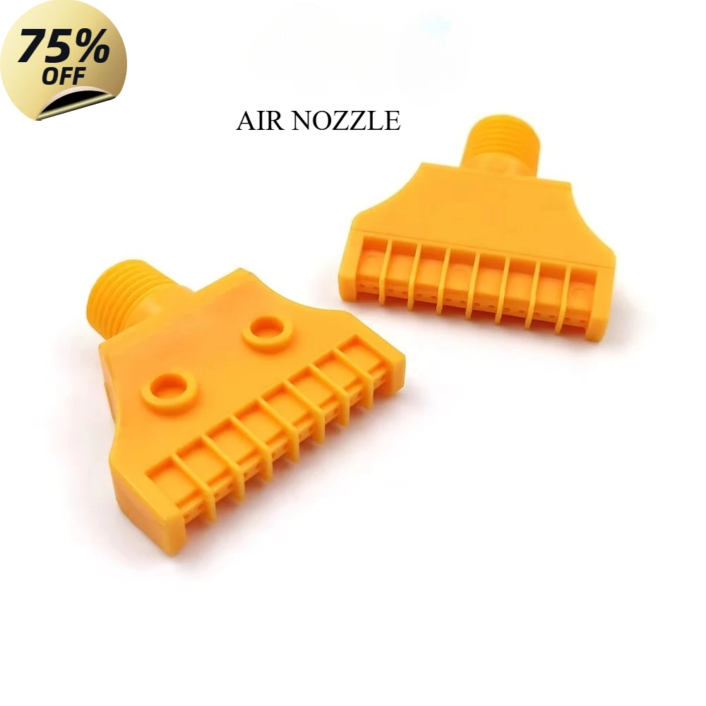 1PC ABS plastic air blowing nozzle stainless steel air blowing head wind blade comb-type nozzle 1/4F type air blowing nozzle