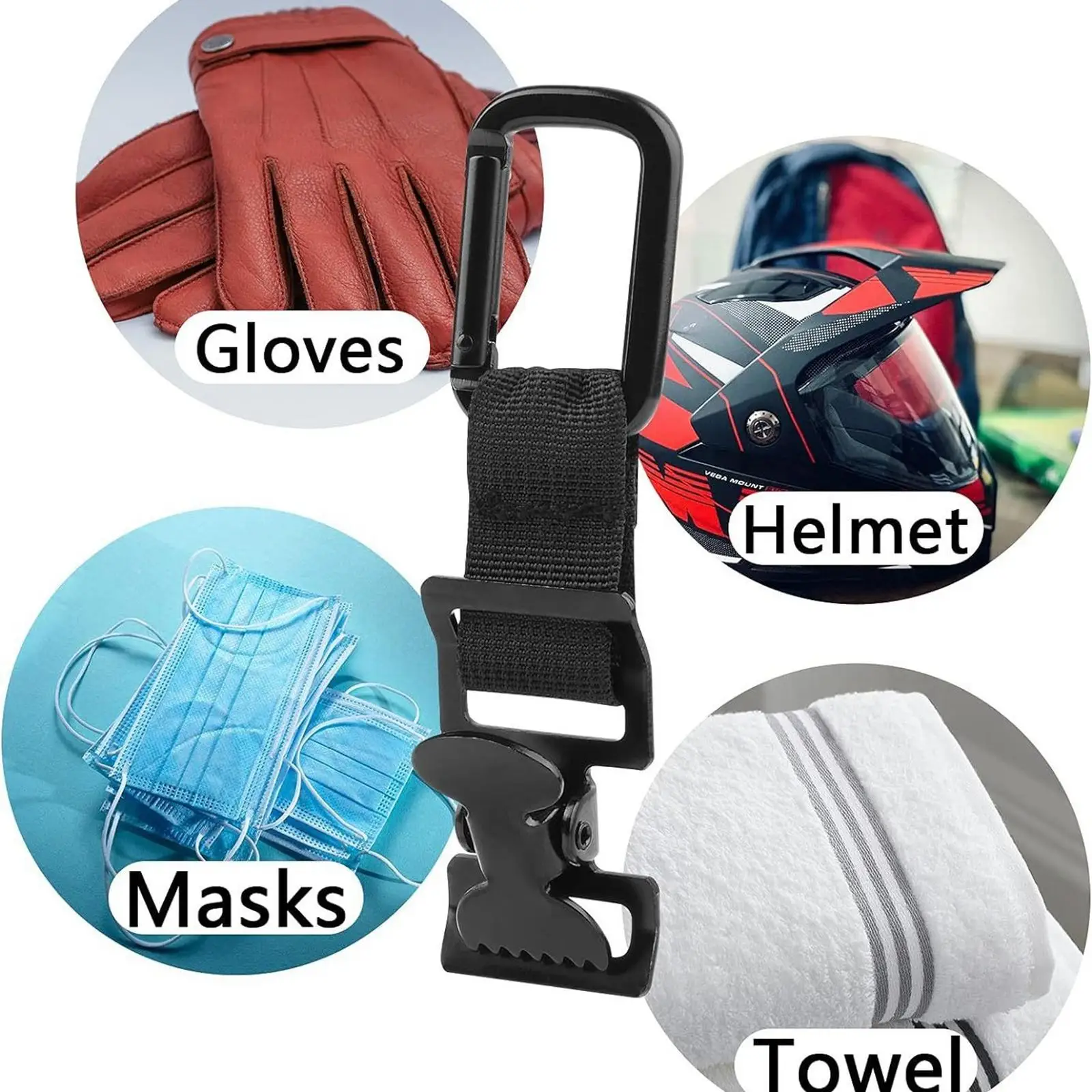 Firefighter Glove Clip for Outdoor Use Sturdy Multifunctional Professional Lightweight Accessories Mitten Clip Nylon Strap