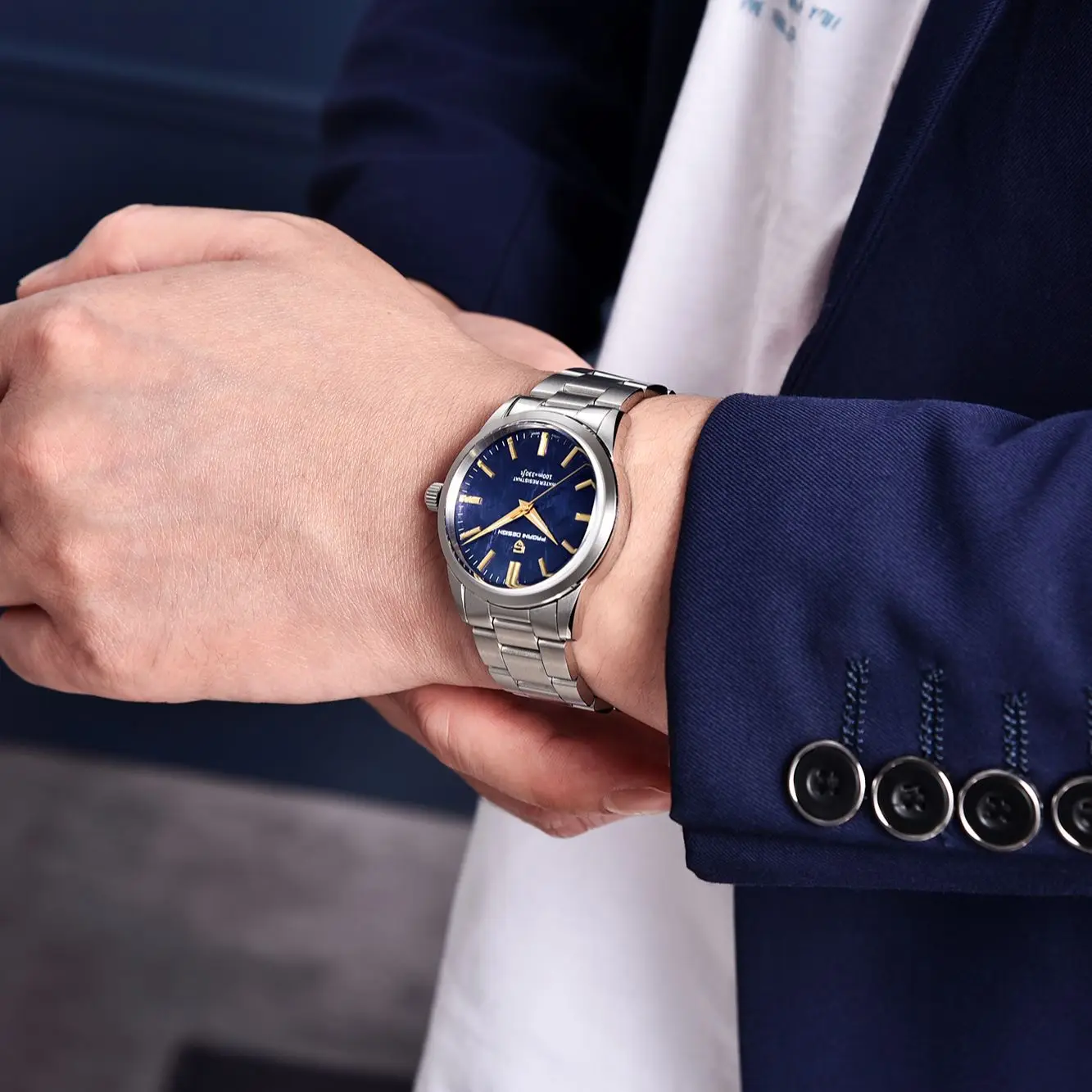 PAGANI DESIGN 40MM Men's Quartz Ultra Thin Watch AR Sapphire Mirror Wrist thumbnail 5