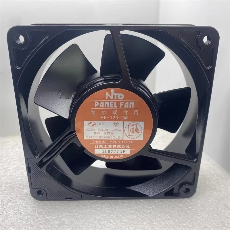 

B FOR NTO IKURA PF-120-2M 200V 20/18W Thermal Protected Panel Fan 120mm