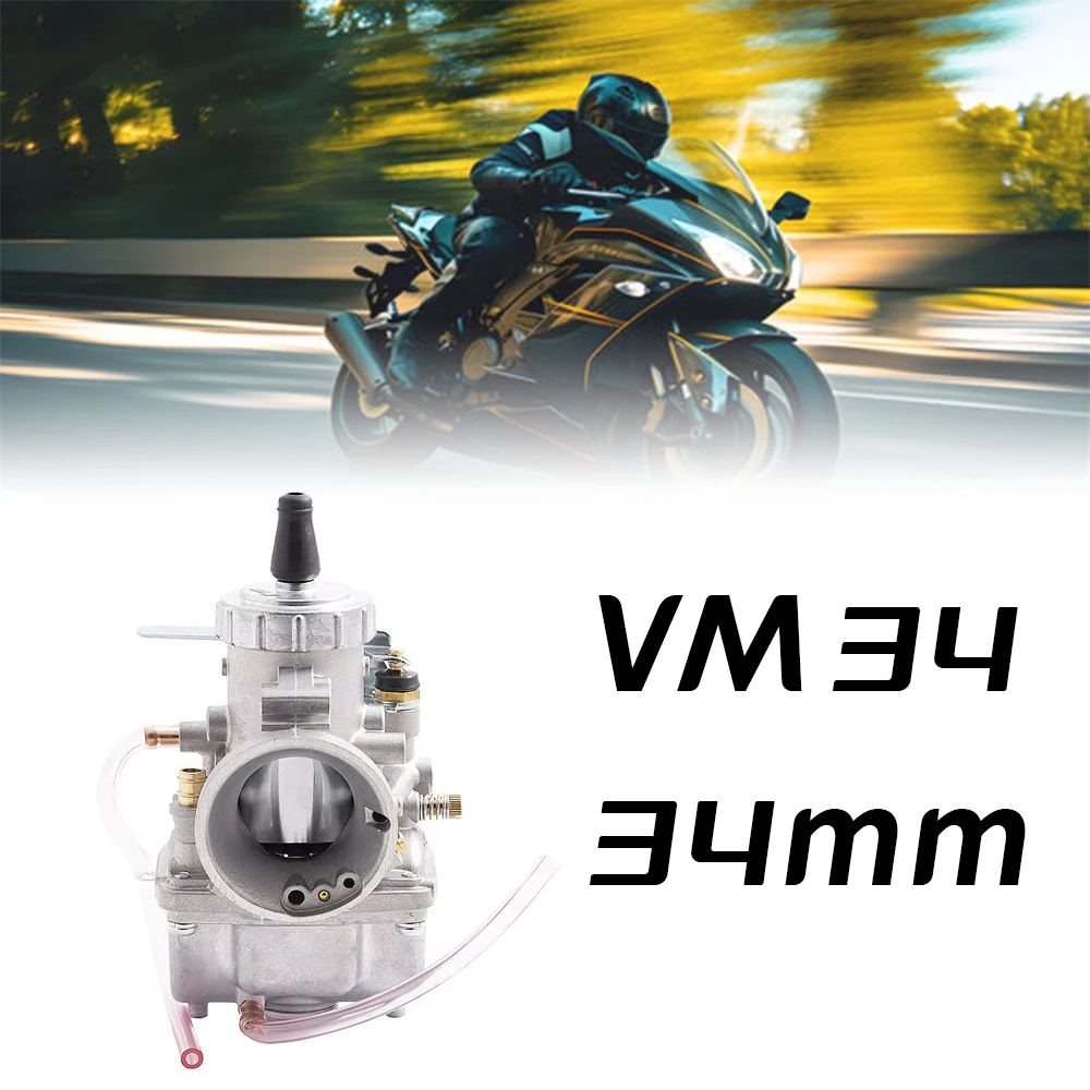 34mm Round Slide High Performance Carburetor for Mikuni VM34 VM34-168 42-6015 VM34SC Motorcycle Carb Replacement Parts