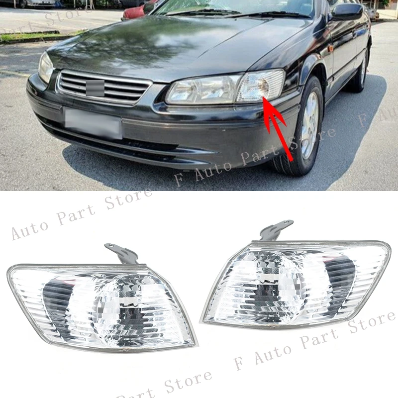 For Toyota Camry SXV20 2.2 1997 1998 1999 2000-2002 Front Bumper Headlight Corner Lamp Headlamp Side Turn Signal Light No Bulb
