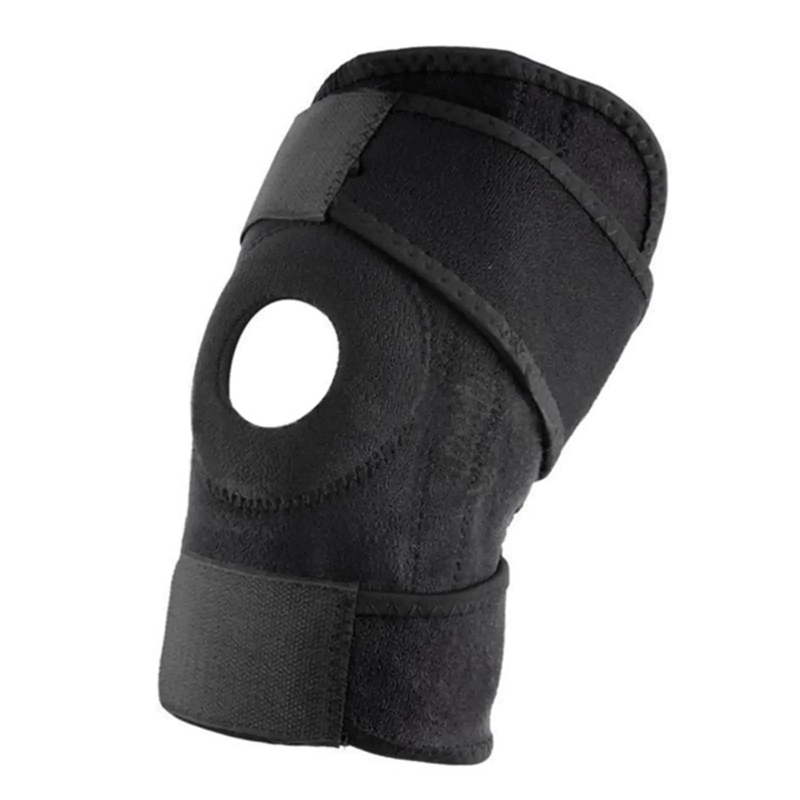 1PC Knee Brace Support Sleeve Adjustable Open Patella Stabilizer Protector Nylon Wrap for Arthritis Meniscus Tear Running Sports