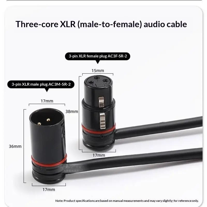 3-Pin XLR Male to Male Audio Patch Cable 90° Adjustable Angle for Stage Studio Mixer Rack Installation