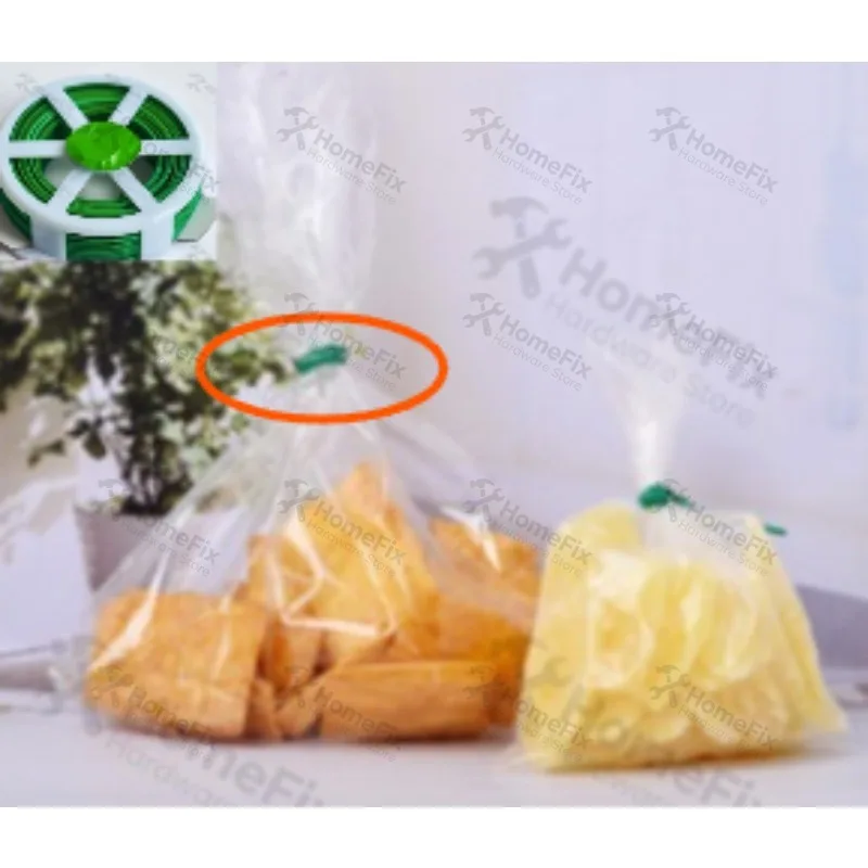 Horticultural Plastic Cable Ties Iron Twist Wire Strips with Cutter Garden Binding Supplies