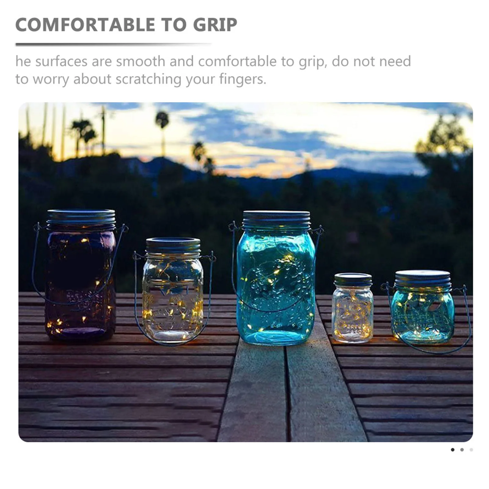 

10pcs Stainless Steel Jar Handles Canning Jar Hangers For Mason Jars Glass Bottles Solar Lanterns Hanging Hook Accessories