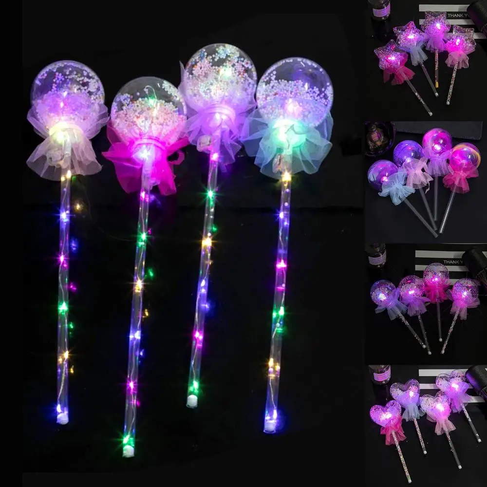 Event LED Stick Children Kids Plastic Glowing Ball Wand Glow Stick Toy Christmas Birthday Gift Glow Party Supplies