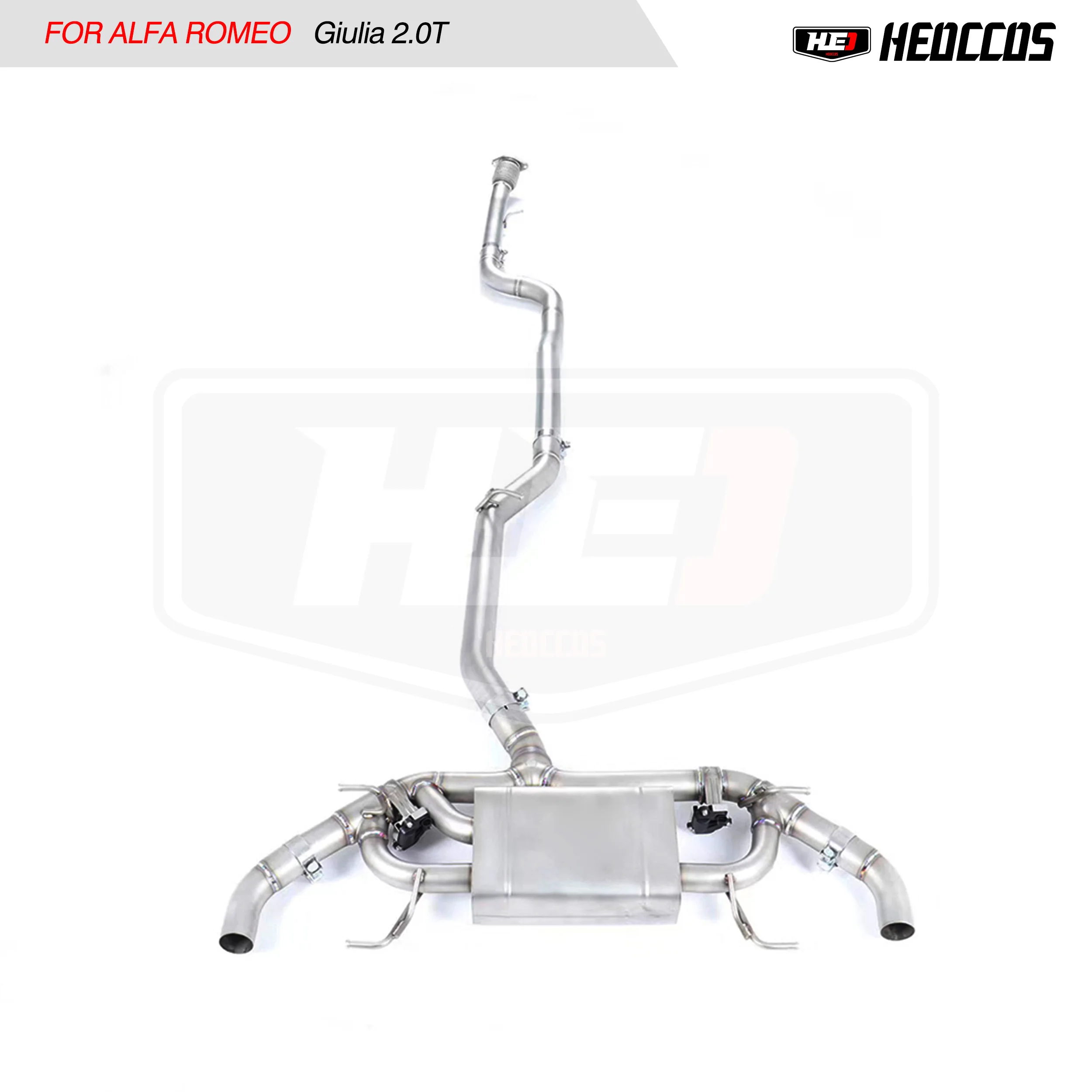 

HEO High performance stainless steel valvetronic exhaust catback system for Alfa Romeo Giulia 2.0T