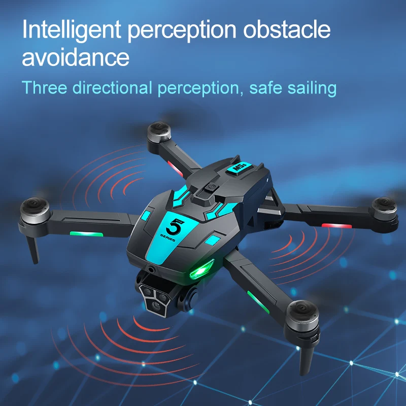 2025 nuevo Dron profesional M5s 8k HD con pantalla Cámara Dual RC Drone inteligente evitación de obstáculos juguetes para niños adultos regalo
