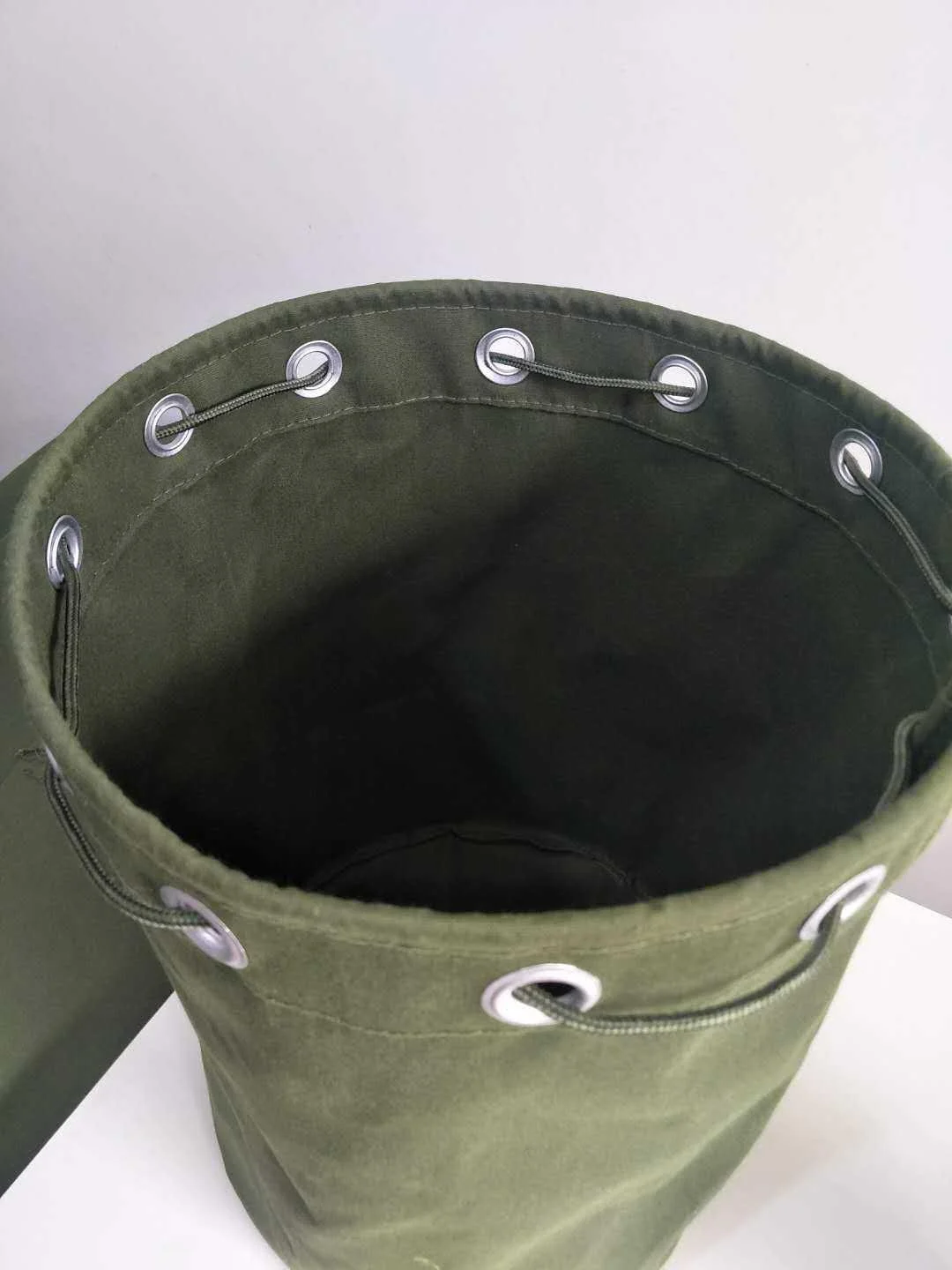 Thickened Organic Silicone Canvas Bucket round Bottom Laundry Hamper Multi-Purpose Storage Bag Toys Organizer Utility Basket