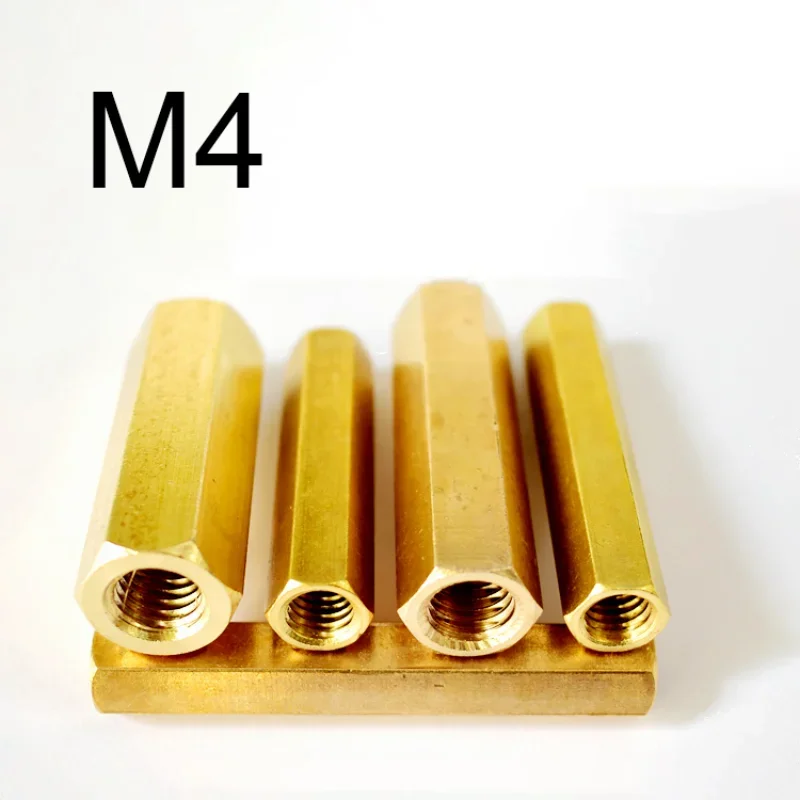 1Pcs Brass Double Pass Hex Brass Nuts Motherboard Spacer Hollow Column Hex Spacer Board Pillar Hexagon Thread Motherboard Nut