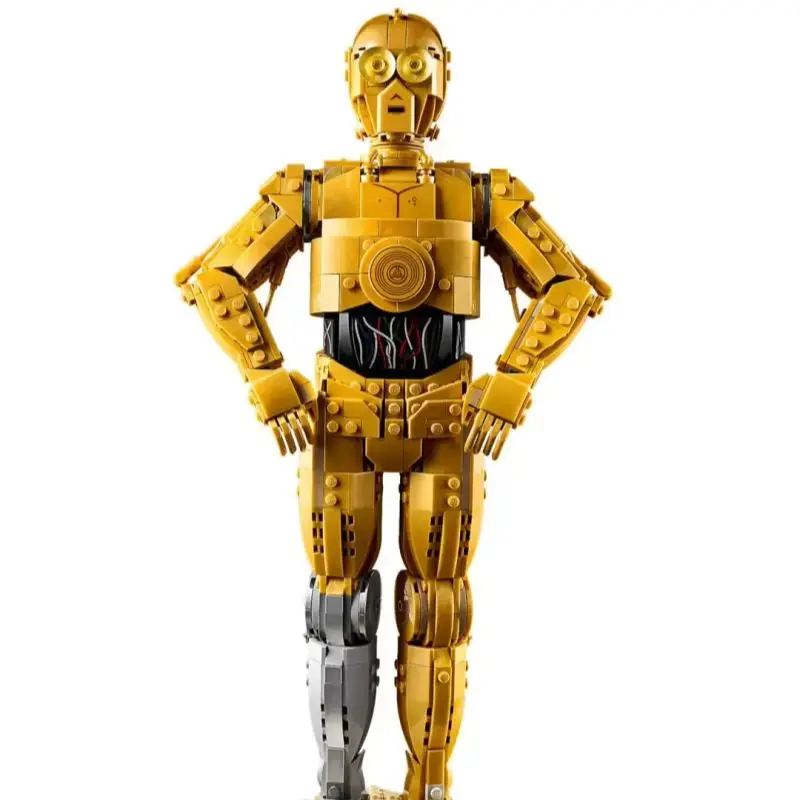 Film-Roboter-Modell in Gold, Desktop-Dekoration für Zuhause, Geschenk für Sammler zu Feiertagen und Geburtstagen