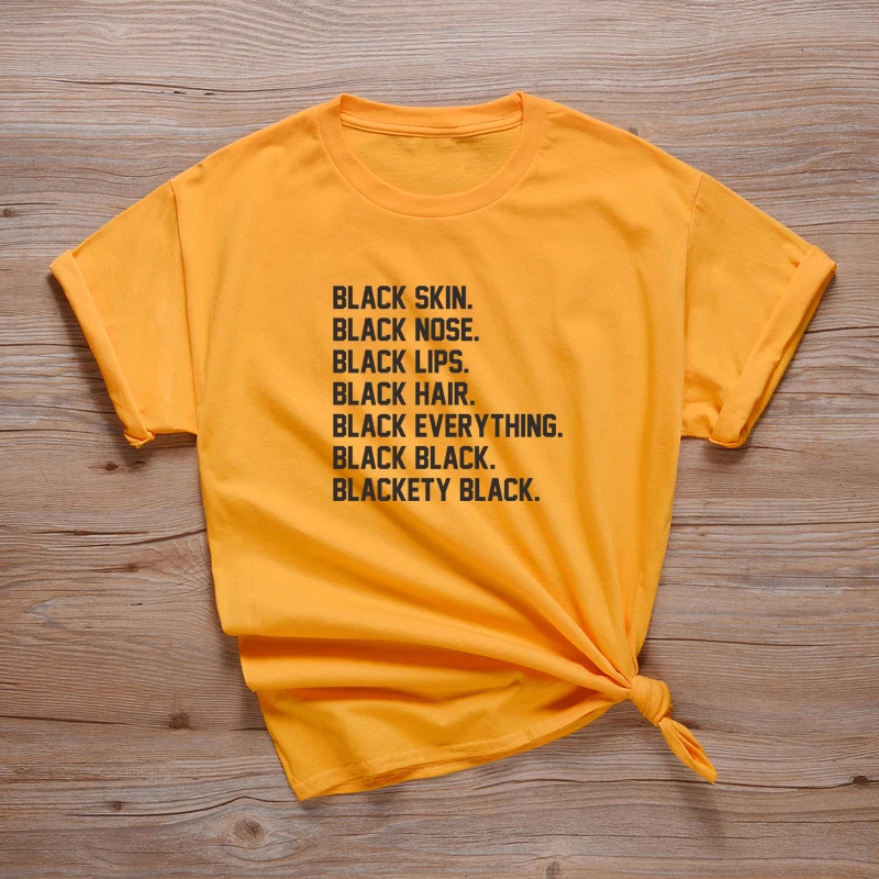 ONSEME Black People Culture T Shirt Women Streetwear Harajuku Tees Melanin T Shirts Female Hipster Faith Slogan Tops