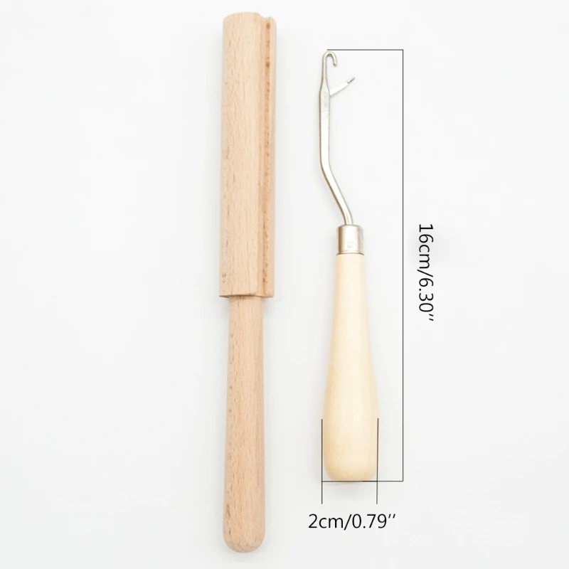 래치 후크 원사 커터 도구에 대 한 2 개/대 나무 태피 스 트리 카펫 깔개 만들기 DIY 자 수 공예 장식