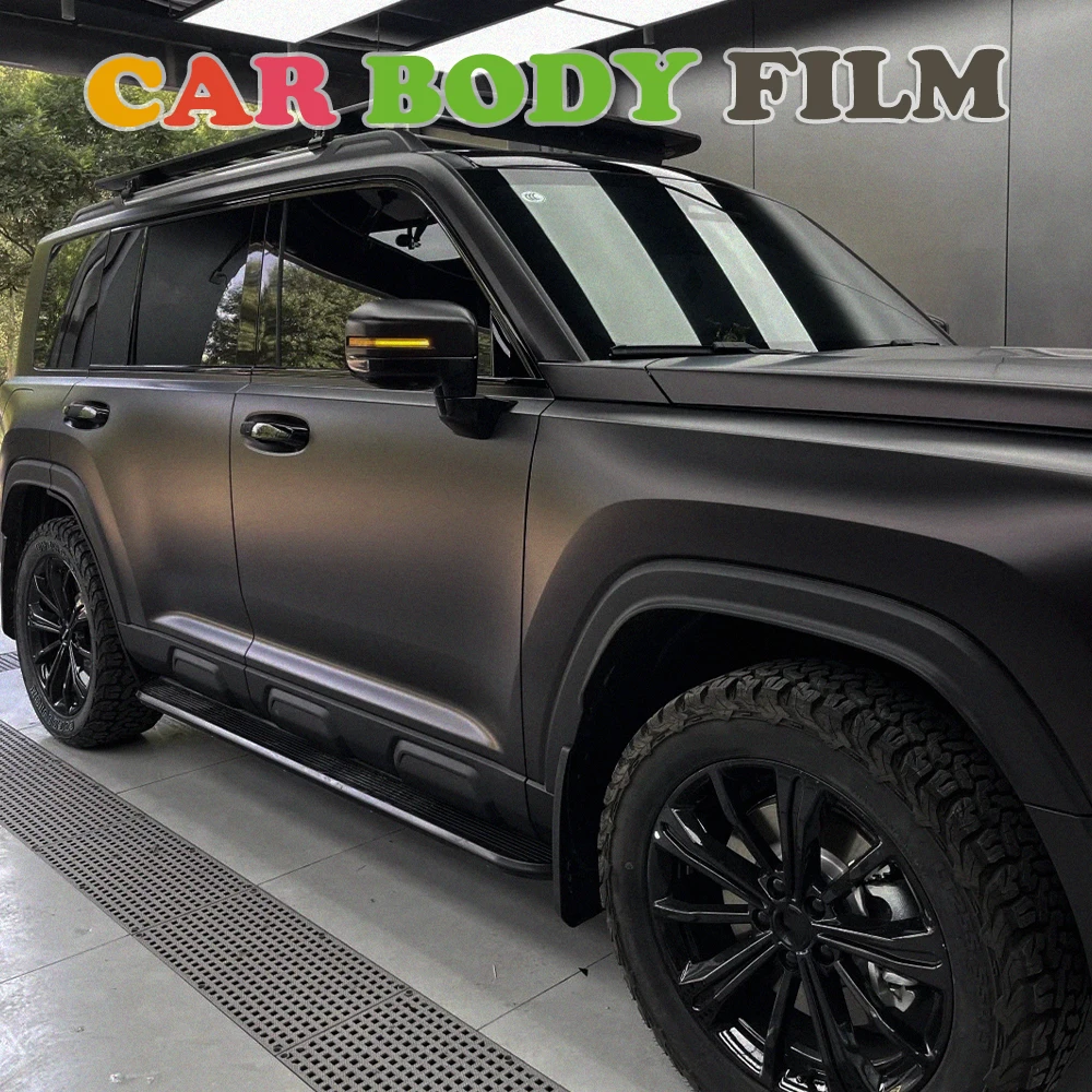 

Car Wrap Vinyl Film Matte Metallic Meteorite Grey Color Modify Cover Auto Vehicle Motorcycle Scratch-Resistant Wraps Accessories