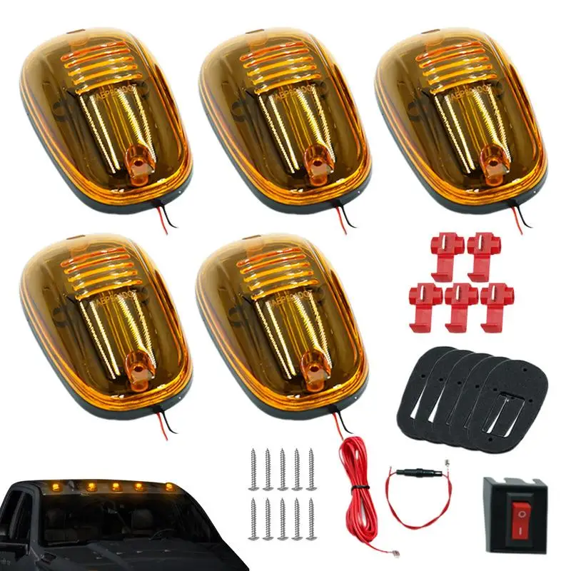 

Cab Roof Top Marker Lights LED Cab Top Overhead Lights Safe Driving Cab Sign Light For SUVs Off-Road Cars Trucks And Pickups