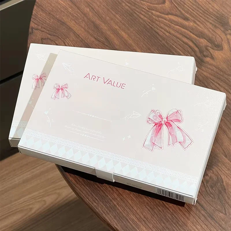 Schmetterlings-Lipgloss-Make-up-Set, komplettes Geschenkbox, flüssiger Lippenstift, Halskette, Rouge-Set für Geburtstag, Weihnachten, Valentinstag, matte Lippen