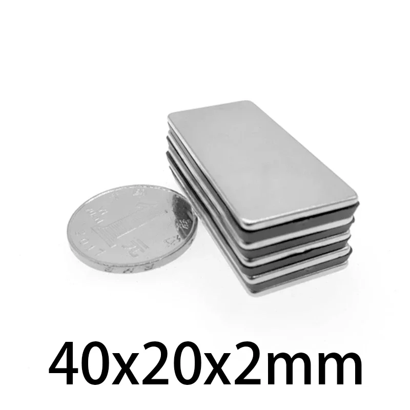 40x20x2 مللي متر مغناطيس قوي مغناطيس كتلة قوية للثلاجة ، DIY ، البناء ، التعليم الحرفية العلمية 40x20x2 40*20*2