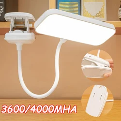 Led Eye Protection Desk Lamp with Clip Usb Rechargeable Table Lamp 360° Flexible Study Lamp Bedroom Reading Book Night Light