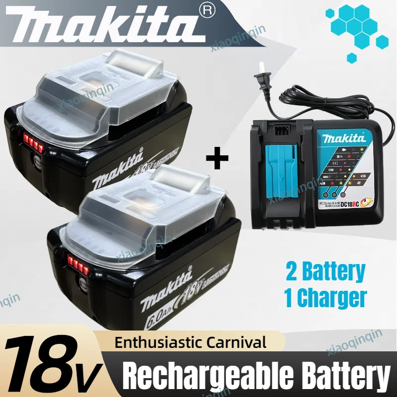 100% New Genuine Makita 18v 6.0A battery BL1850b BL1850 bl1860 bl 1860 bl1830 bl1815 bl1840 LXT400 6.0Ah for makita tools drill