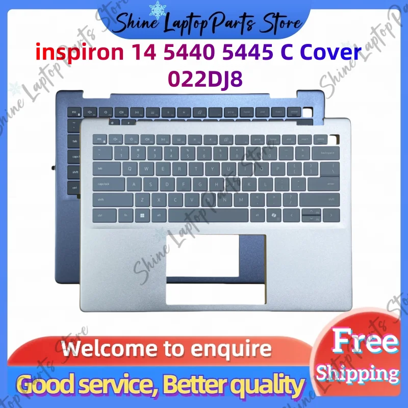 

For Dell inspiron 14 5440 5445 C Cover Case Palmrest Upper Lid top Case keyboard 022DJ8