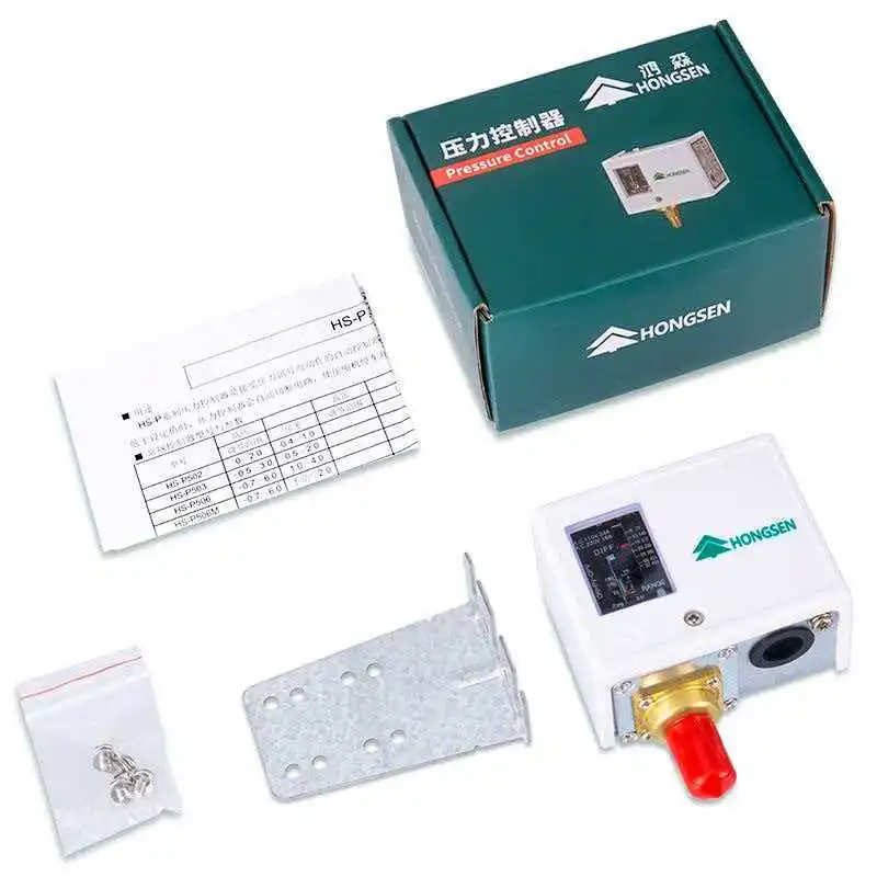 Hongsen HS-P530D P830 Pressure Control Switch High Voltage Automatic Reset Controller Air Conditioner Automatic Vacuum Pressure