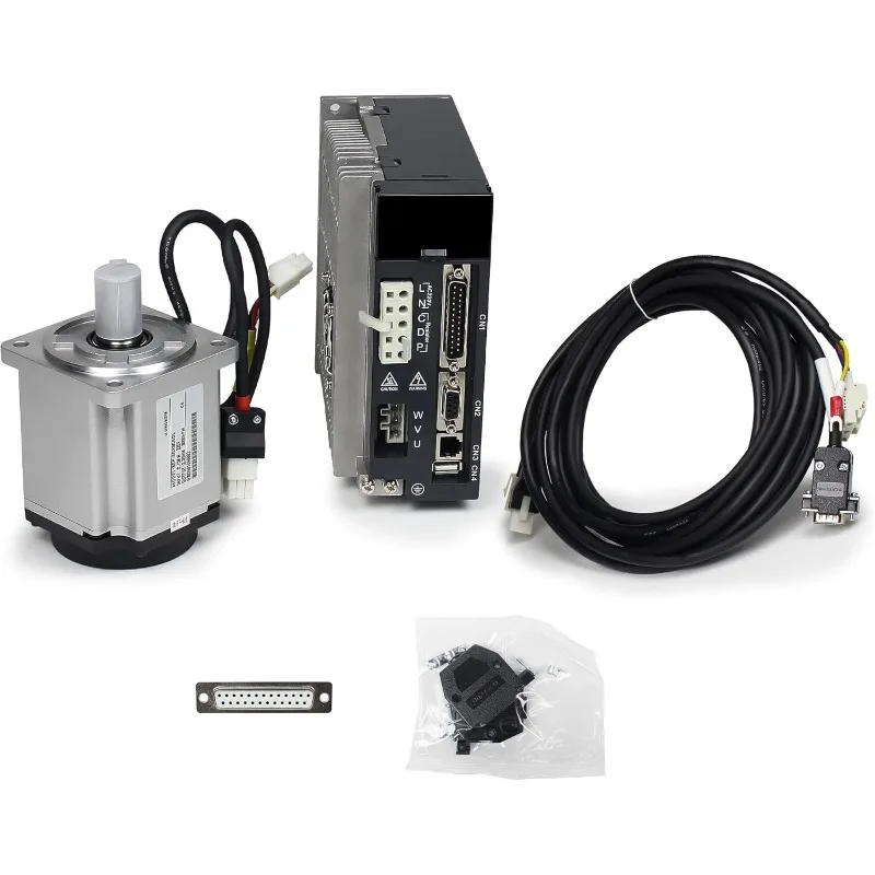 750W AC Servo Motor Kit 3000rpm-6000rpm,0.75KW 2.39Nm-7.17Nm 220V Servo Motor Driver Controller System,17 bit Encoder,