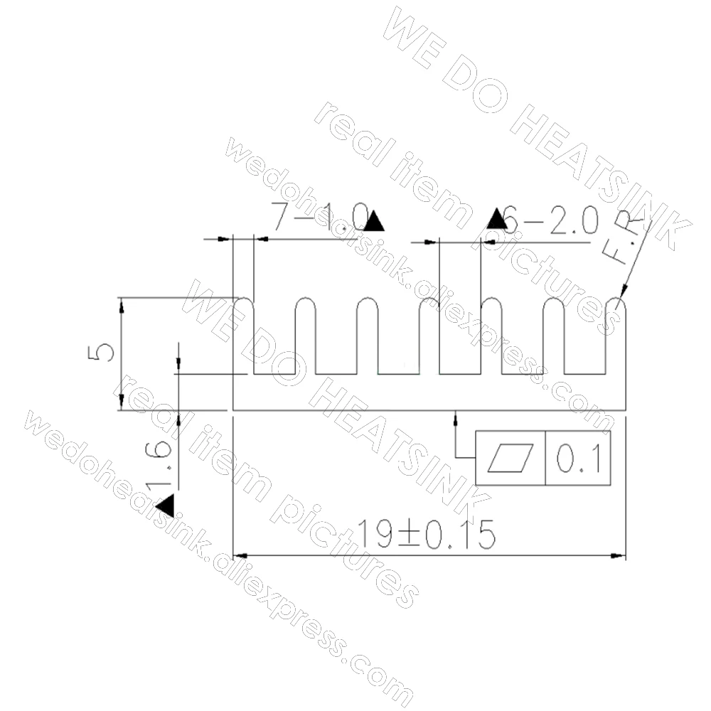 WE DO – radiateur électronique en aluminium, 100 pièces, 19x19x5mm, ton argent, auto-adhésif, pour IC, MOS