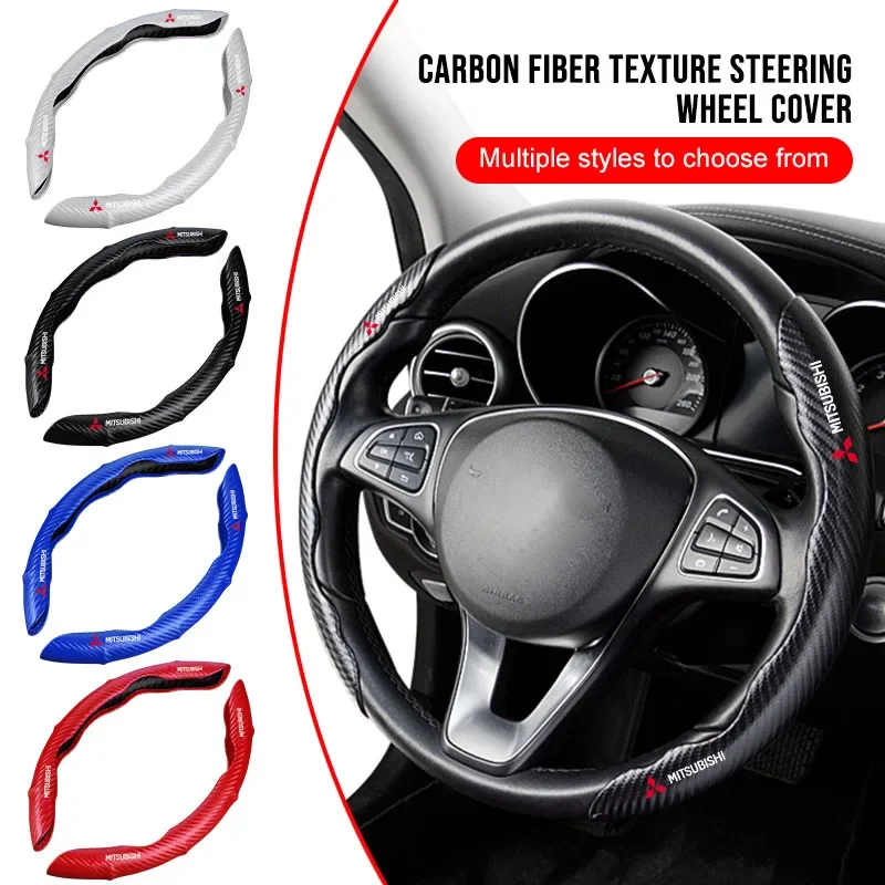 

Car Steering Wheel Cover Anti-slip Grip for Mitsubishi Lancer EX ASX Outlander Pajero Triton Interior Accessories