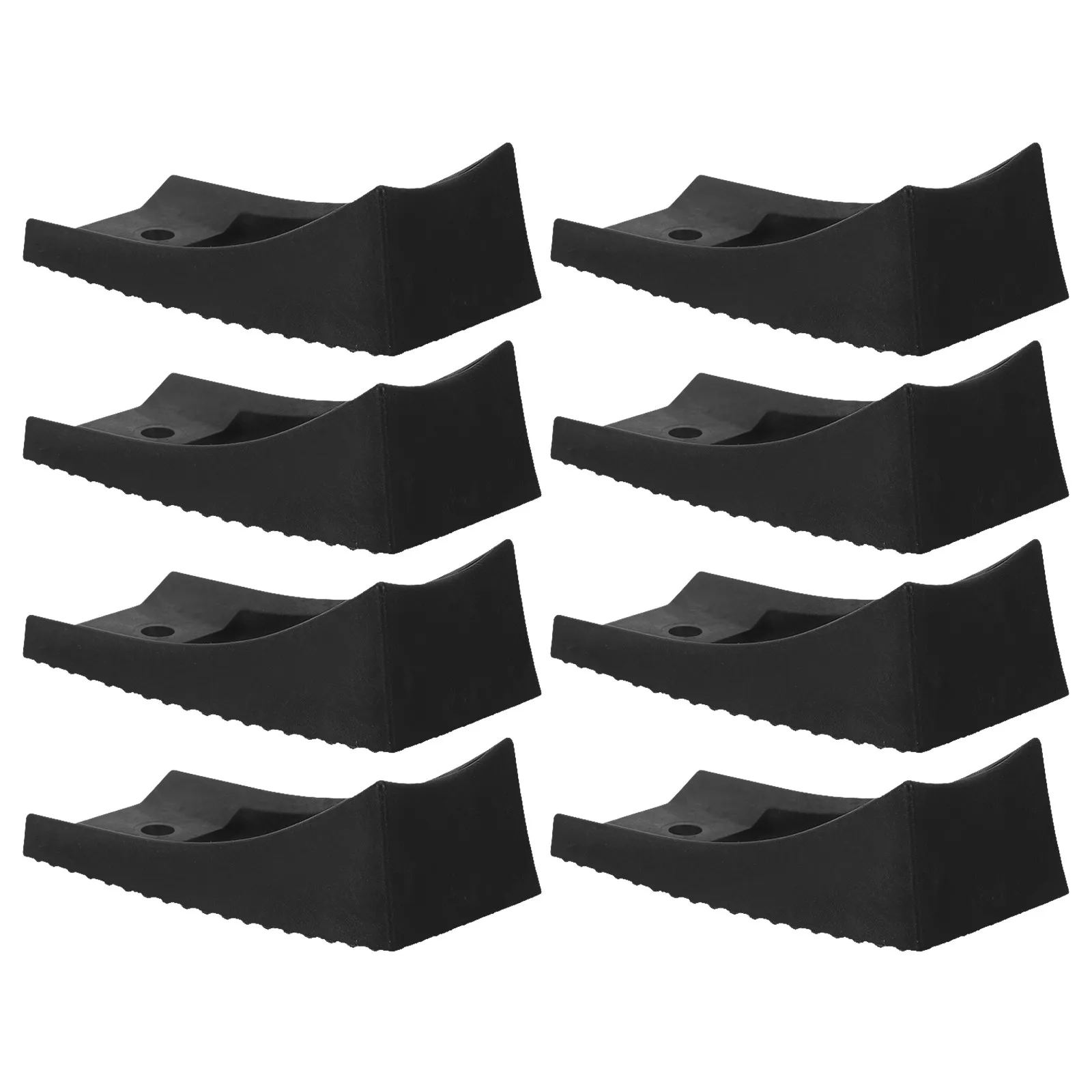 8Pcs Guest Chair Leg Pads Sled Base Floor Protectors Anti-Scratch Office Reception Chair Tube Tip Guards Plastic Sled Leg Pads