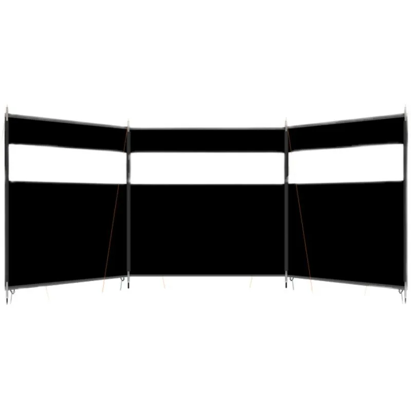 new Outdoor Windbreak Tarpaulin Camping Screen Oversized Private Space Windproof Wall Portable Barbecue Wind Shield Extra-Long