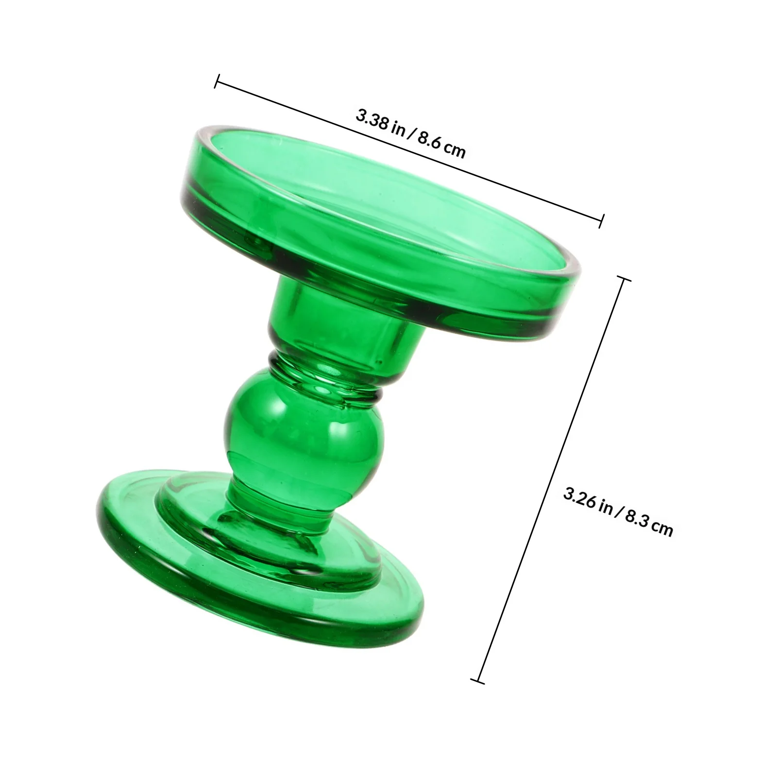 3 قطع من حاملات الشموع الزجاجية الخضراء على شكل أعمدة رومانية صغيرة، حامل شموع مخروطي للزفاف وديكور المنزل