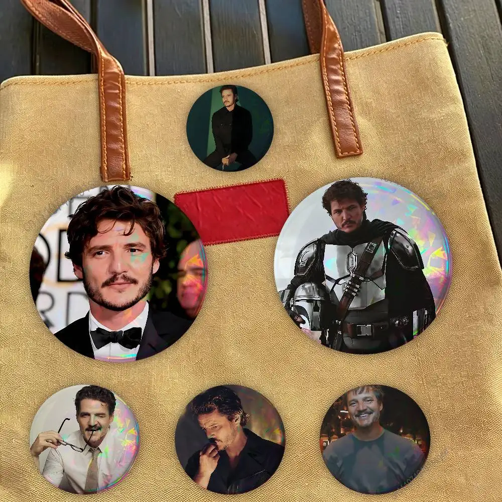 Cool Actor P-Pedro Pascal Badge Pins For Friend, Backpack, Clothing, Collectible Accessories, Jewelry Gift