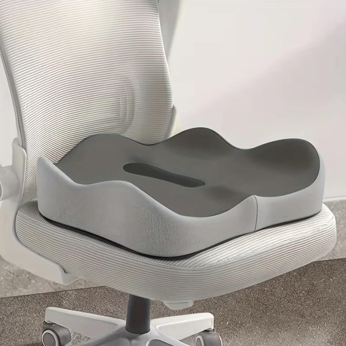 Memory Foam Car Seat and Office Chair CushionTailbone Support Pad Ergonomic Cushion for Back Pain Relief and Posture Improvement