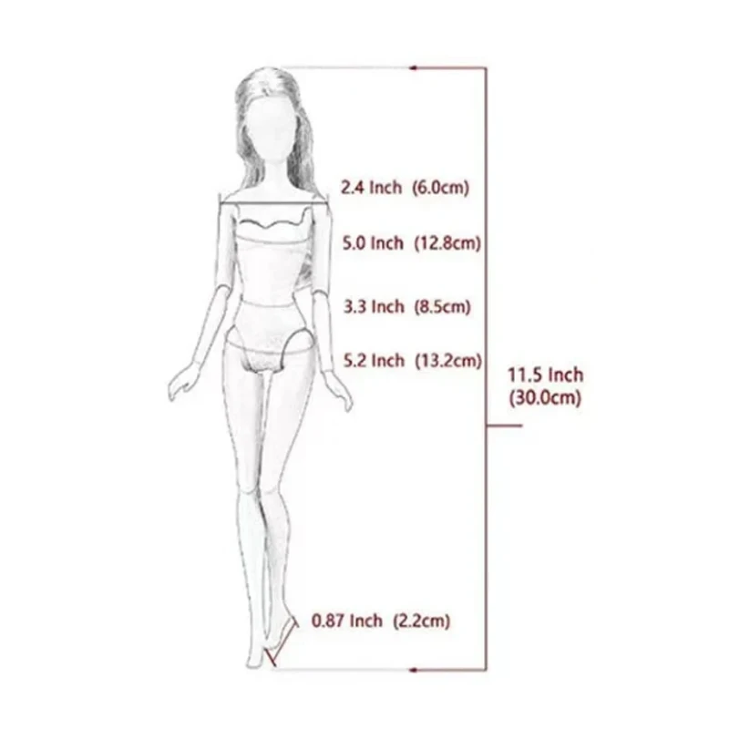 11.5インチ/30cmの人形用のスタイリッシュな服とアクセサリー、靴、バッグ、DIYおもちゃを含むカジュアルなマルチスタイルプレイセット、女の子向け