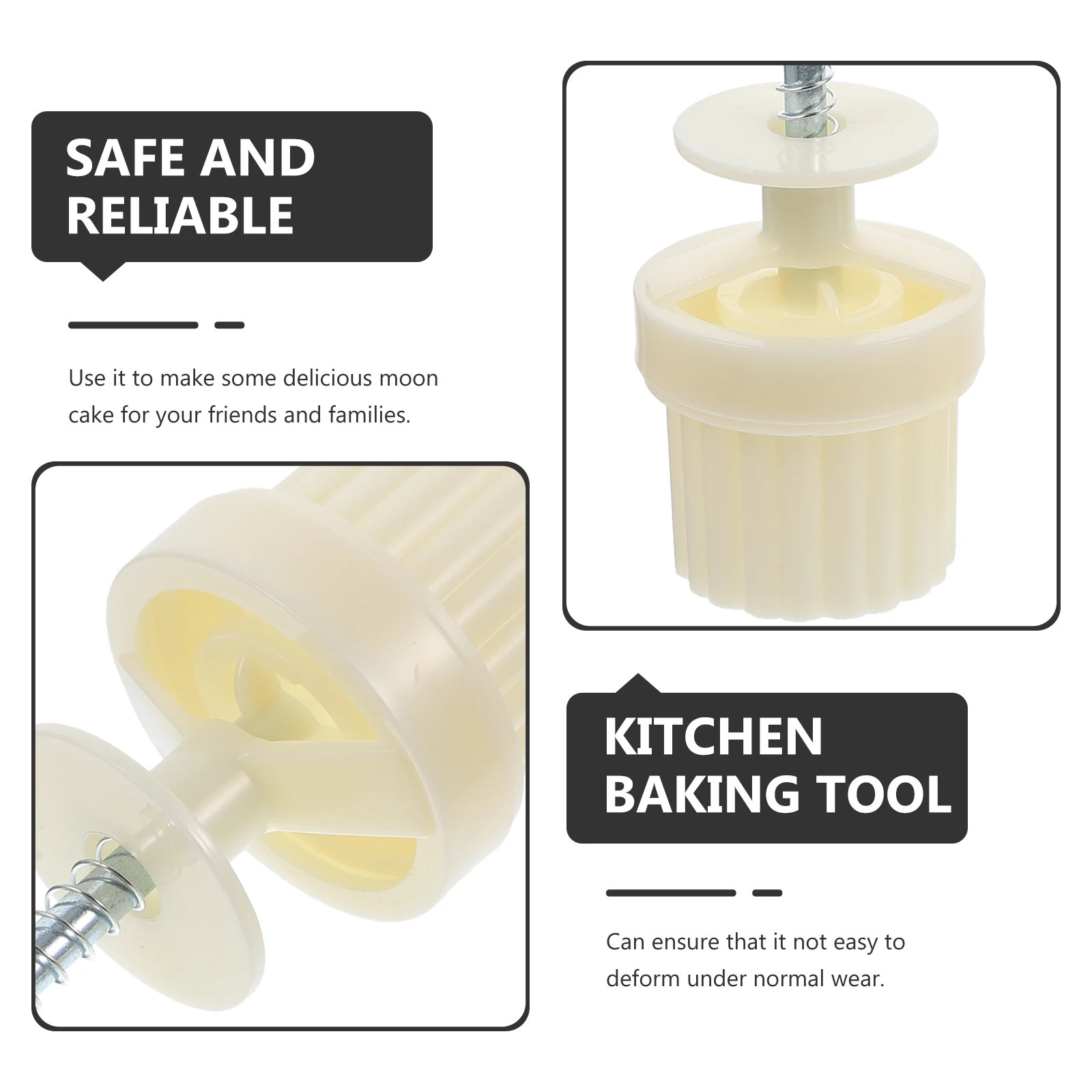 

1Set Moon Cake Molds Reusable Smooth Surface Easy to Clean Perfect for Family Friends Gifts Moon Cake Molds Baking Mold