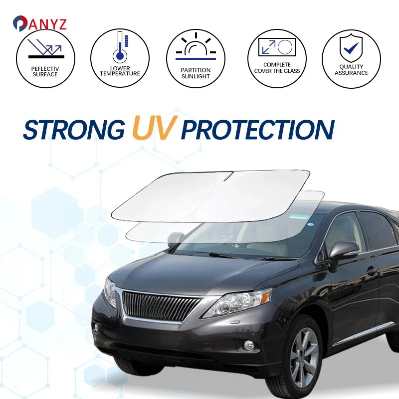 Windshield Sun Shade For Lexus RX 350 RX270 RX300 2014-2004 Sunshade Sun Visor Protector Foldable Blocks UV Rays Keep Car Cooler