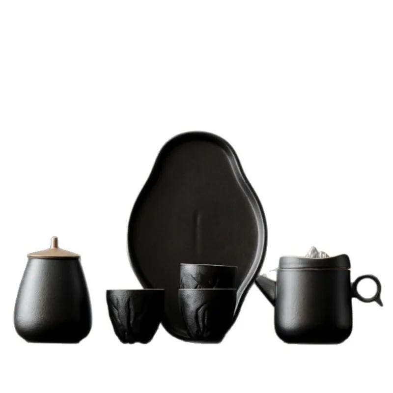 Chuang ceramic tea set, simple and modern Kung Fu tea set, business gift tea set gift box