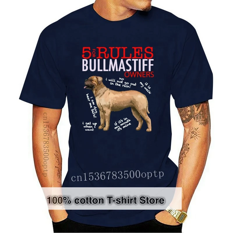 Fashion Hot 5 Rules for Bullmastiff Owners tee shirt T-shirt Tshirt T shirt