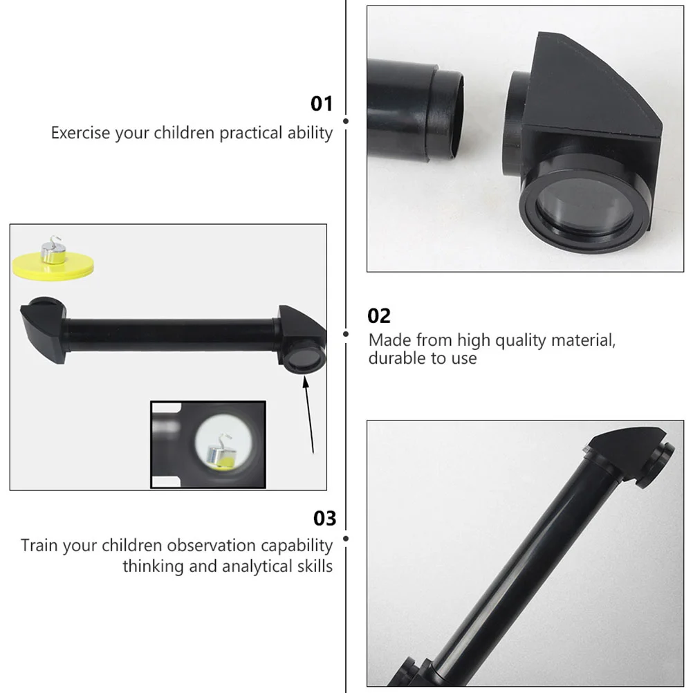 2 Pcs Toy Periscope Child Spinthariscope Abs Optical Experiment Supplies Detachable