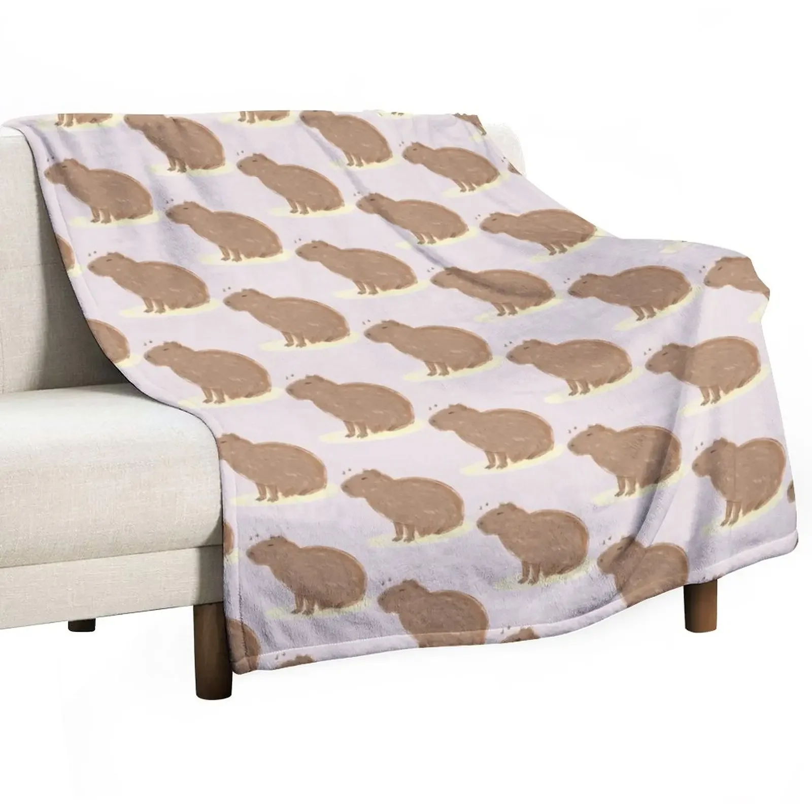 

Capybara Throw Blanket Moving Travel Beautifuls Blankets