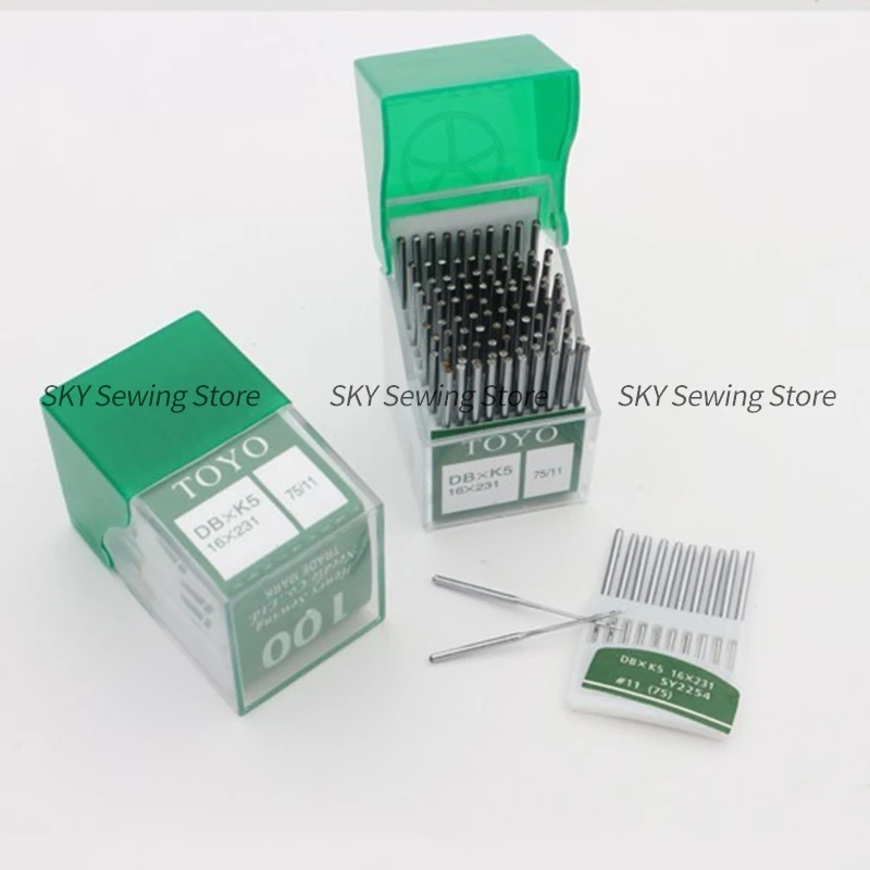 

1000pcs Toyo Embroidery Needles DB*K5 DBXK5 Needle Round Head Embroidery Needle #11 #12 #14 #16 75 80 90 100 Computer Embroidery