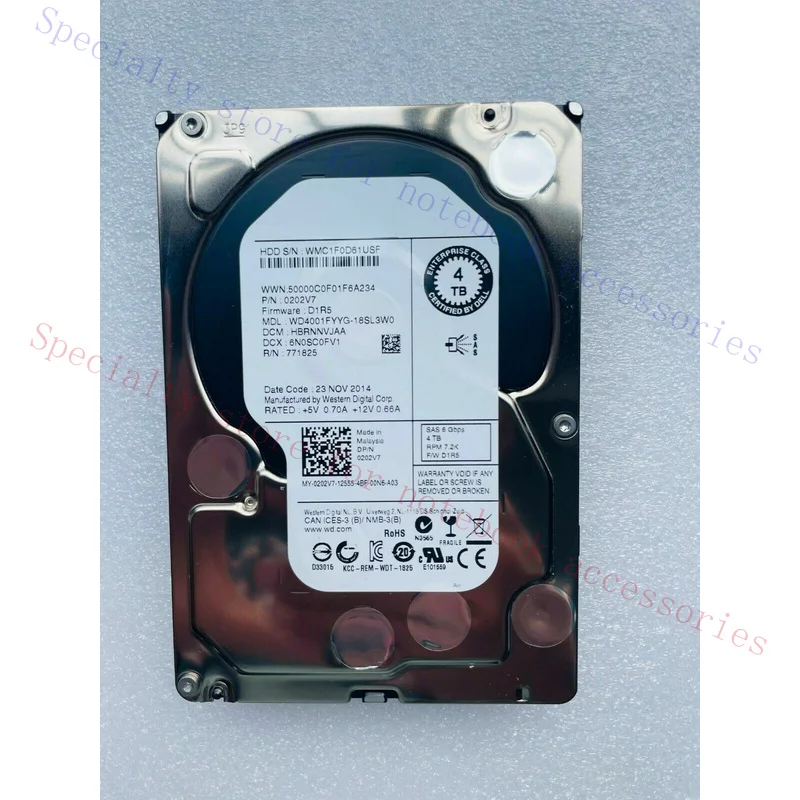 TTT+ for  Dell ENTERPRISE 202V7 4TB 7.2K RPM 6Gb/s 3.5 SAS Hard Drive