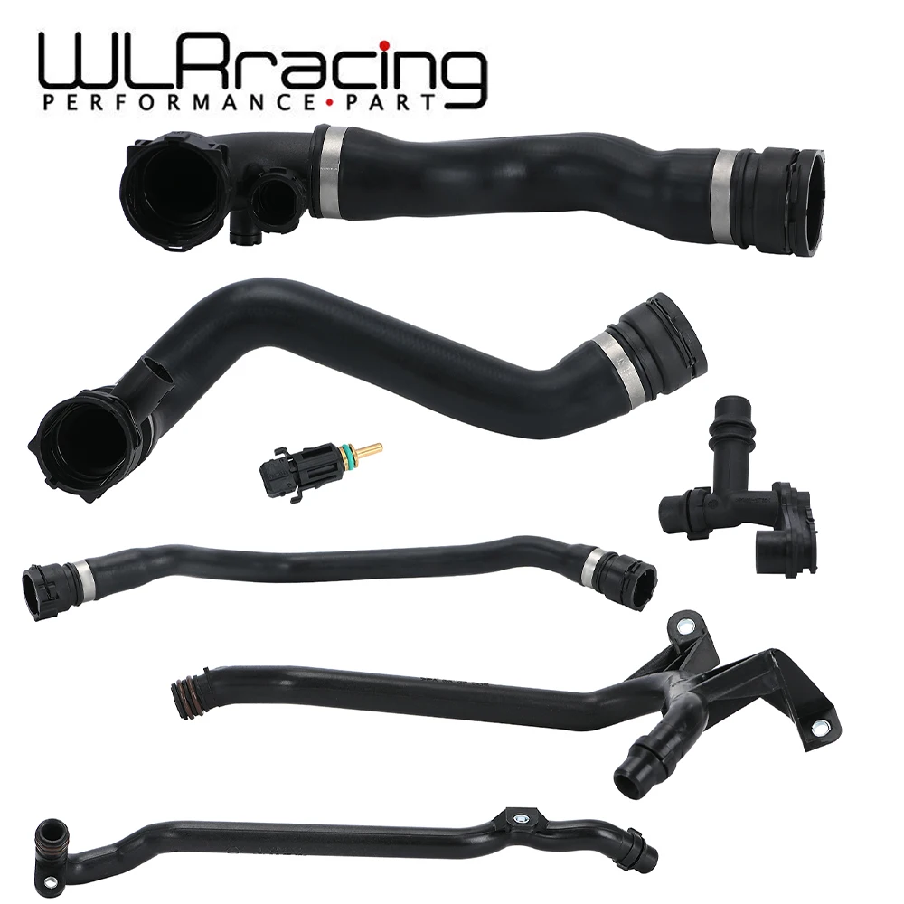 7 Pcs Expansion Tank Coolant Radiator Hose Kit For BMW E46 323 325 328 330 17127510952 11531436408 11531436410 11537502525.